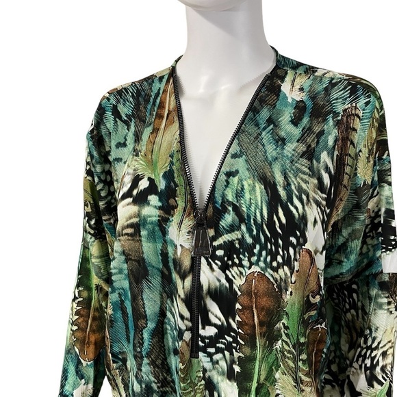 Women’s Green Full Zip Long Sleeve Blouse
New - Picture 4 of 6